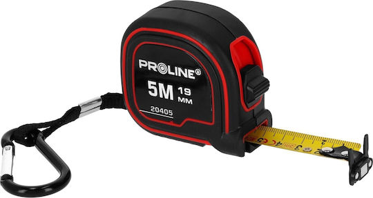 Pro-line Maßband 5m/19mm Doppelöse Magnet Nylon Haken Clip Ce
