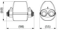 Ensto Elektrische Schalttafel-Zubehör Klemmleiste Verteilungsabdeckung Bis 120mm Sp15