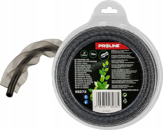 Lahti Pro Fir de tăiere ranforsat răsucit pătrat 3.0mm x 75m Proline