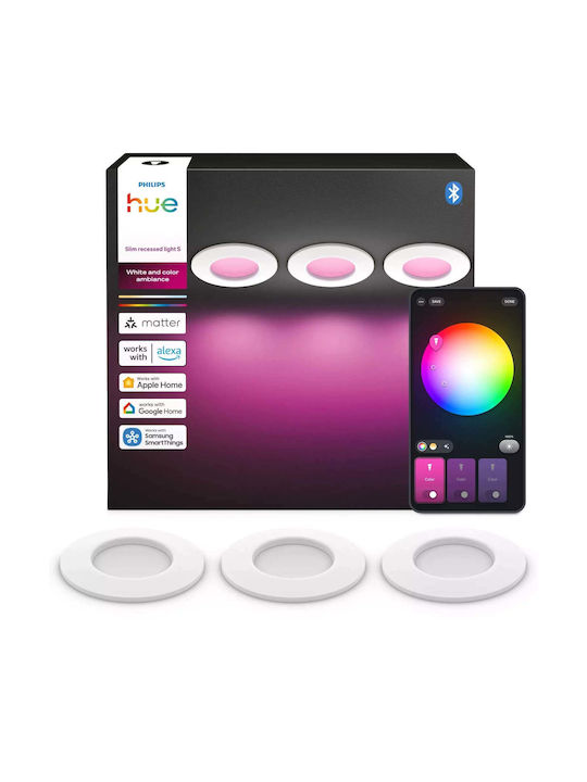 Philips Hue Waca Spot Încastrat Alb 9x9 cm