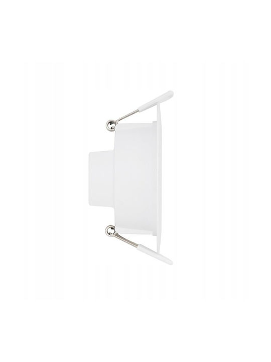 V-TAC Spot Încastrat Din Plastic Cu LED Încorporat Și Lumină Alb Natural Alb 9x9cm