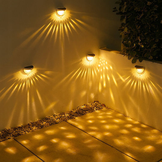 Progarden Set 8 Lampi Solare Montate Pe Perete Cu Fotocelul