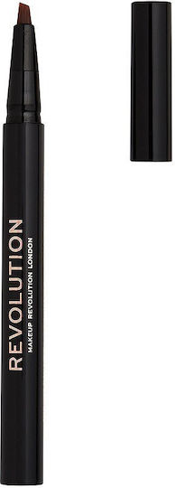 Revolution Beauty Bushy Brow Stilou Pentru Sprâncene Castaniu Închis 0.5ml