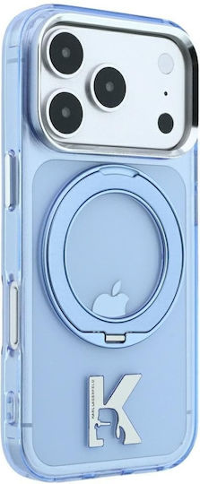 Karl Lagerfeld Iml Ring Stand 360 Kameo Metal Magsafe iPhone 18 Pro Max 17 Pro Max Blue
