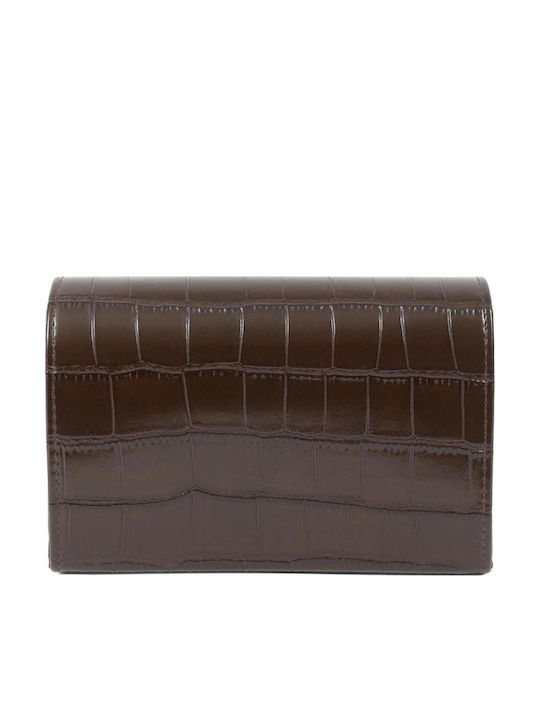 Women's Clutch Croco Brown