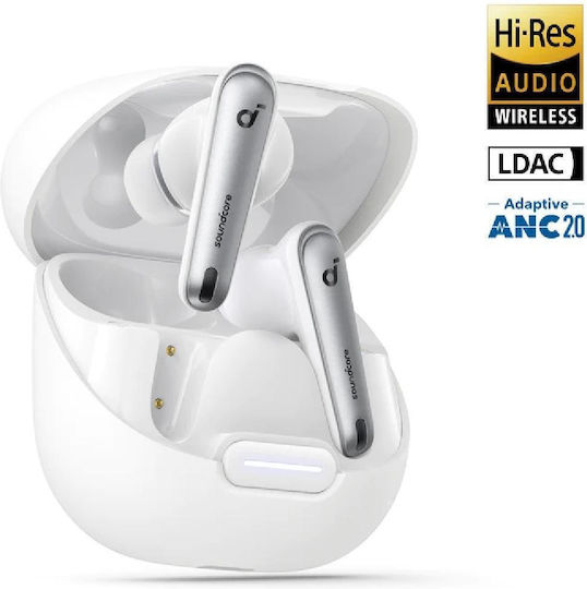Soundcore by Anker Liberty 4 NC In-ear Bluetooth Handsfree Căști cu Rezistență la Transpirație și Carcasă de Încărcare Alb