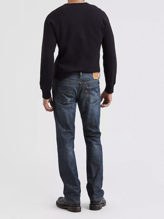 527 Slim BootCut Men's Jeans Pants Slim Straight Fit Blue