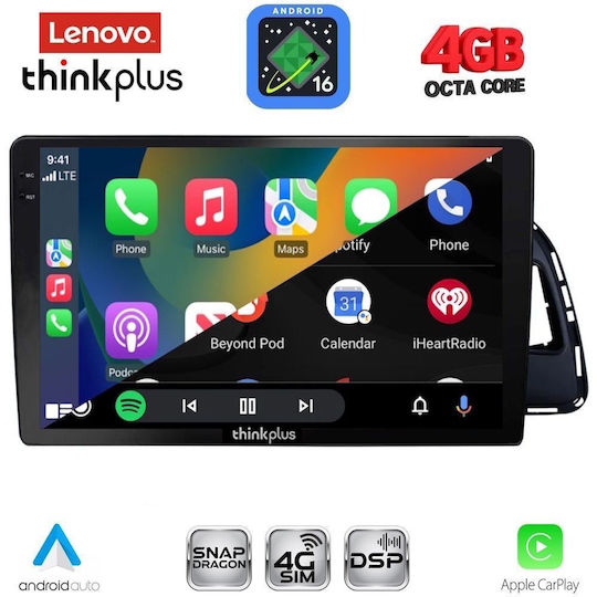 Lenovo Автомобилна Аудио Система за Audi Q5 2010-2018 (Bluetooth/USB/Вграден Wi-Fi/GPS/Apple CarPlay/Android Auto) с Touch Screen 10"