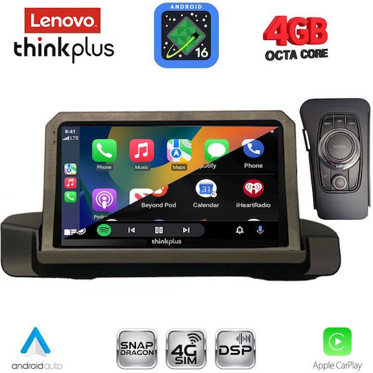 Lenovo Sistem Audio Auto Pentru BMW Seria 3 2005-2012 Bluetooth USB Wi-Fi GPS Apple CarPlay Android Auto Cu Ecran Tactil 9" Lenovo LTG 7044_CPA
