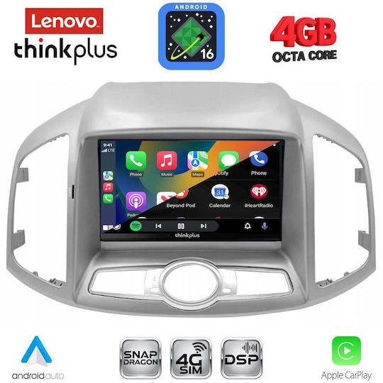 Lenovo Автомобилна Аудио Система за Chevrolet Captiva 2012-2018 (Bluetooth/USB/Wi-Fi/GPS/Apple CarPlay/Android Auto) с Touch Screen 10"