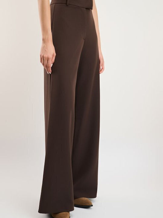 Women's High Rise Pantaloons with Rubber Band Brown