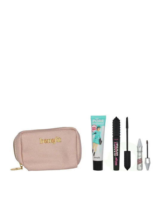 Benefit Сет за грим за лицето Очи с козметична чанта 3бр