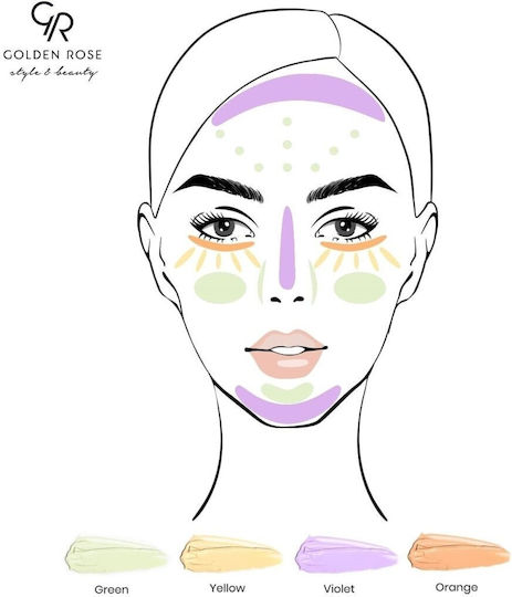 Golden Rose Color Correcting Primer SPF30 Праймер За лице в кремообразна форма с 30SPF Violet 30мл