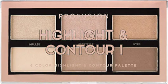 Profusion Cosmetics Highlight and Contour Palette 15.6gr