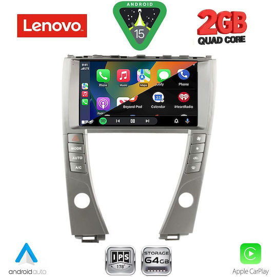 Lenovo Автомобилна Аудио Система За Lexus ES 2006-2013 Bluetooth USB Вграден Wi-Fi GPS Apple CarPlay Android Auto С Touch Screen 9"