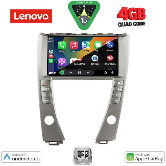 Lenovo Автомобилна Аудио Система за Lexus ES 2006-2013 (Bluetooth/USB/Вграден Wi-Fi/GPS/Apple CarPlay/Android Auto) с Touch Screen 9"