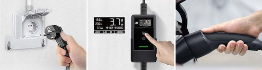 Преносим Еднофазен Зарядно Устройство 3.7kW с Вграден Кабел 7m Тип 2 (SP01_15935626)