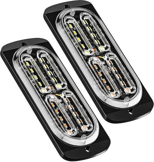 LED Strobe Notfall-Autolichter Ultra Light 20 LED 12v/24v Weiß 6500k
