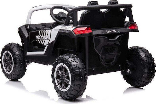 YSA036 4x4 Buggy Doppelsitzer Mit Fernbedienung 12 Volt Weiß Für 4+ Jahre