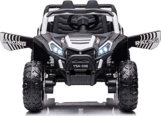 YSA036 4x4 Buggy Doppelsitzer Mit Fernbedienung 12 Volt Weiß Für 4+ Jahre