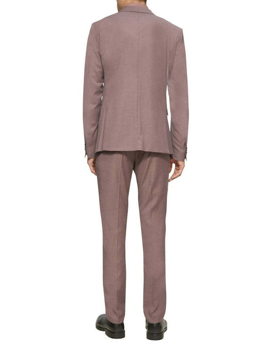 Sacou bărbătesc cu croială slim Dark Lilac