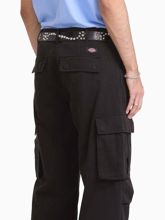 Herrenhose Cargo Lose Passform Schwarz