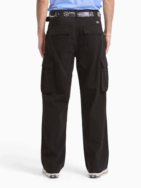 Herrenhose Cargo Lose Passform Schwarz