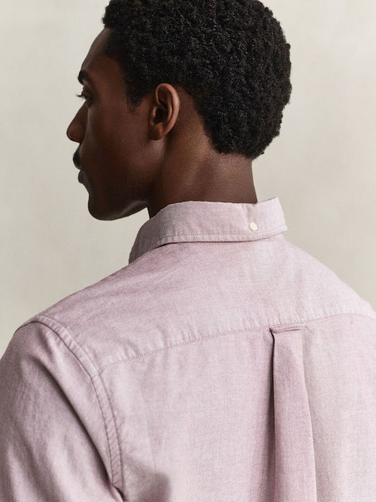 Long Sleeve Shirt in Regular Fit Burgundy
