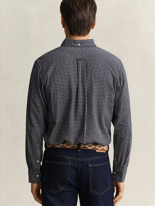 Gant Cămașă din flanelă Regular Fit Albastru