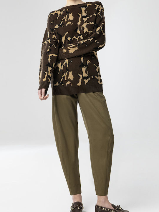 Moutaki Women's Long-Sleeve Blouse Brown
