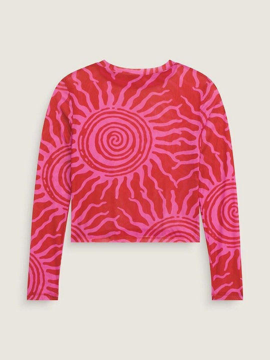 Vans Damen Bluse Langärmelig Rosa