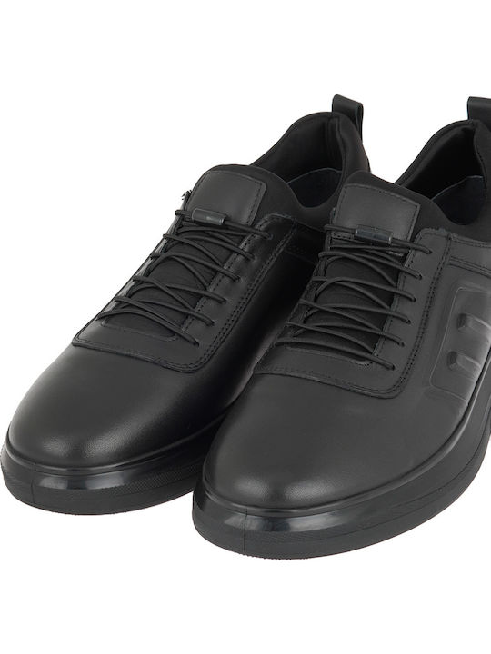 Ανδρικά Sneakers Μαυρο Δερμα