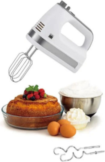 Mixer mit Inox Schüssel Weiß 300W