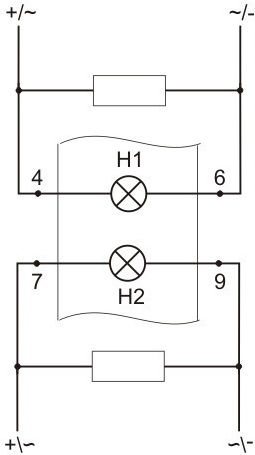 F&f Индикаторна Светлина За Захранване Lk-714 2xLED Червено Зелено 10/30V AC DC Lk-714 30÷130V