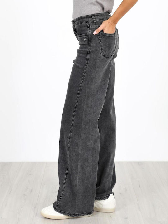 Women's Fabric Trousers Faded Black