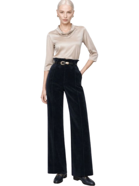 Women's Fabric Trousers Blue