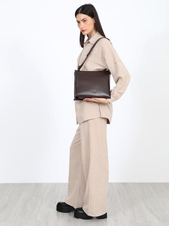 Damen Lederhose mit Gummiband Beige
