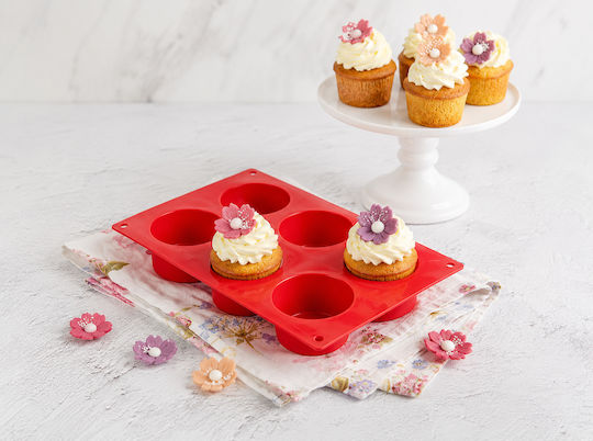 Dr. Oetker Silicone Platinum Muffin Bakeware Tin For 6 Muffins Ø5.5cm Dr. Oetker Silicone Platinum Muffin Bakeware Tin For 6 Muffins Ø5.5cm