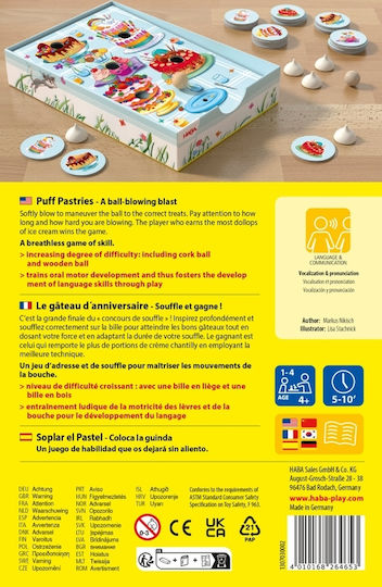 Επιτραπέζιο Παιχνίδι Puff Pastries για 1-4 Παίκτες 4+ Ετών Haba