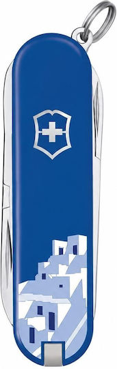 Victorinox Classic Sd Cyclades Швейцарско армейско ножче Ключодържател 7 инструмента Син Различни дизайни