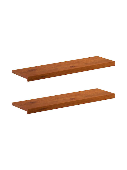 Windows 2 Pcs Brown 100 x 30 x 2 cm Solid Oak Wood 42049995 Brown