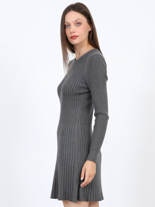 Sommer Mini Damenkleid Grau