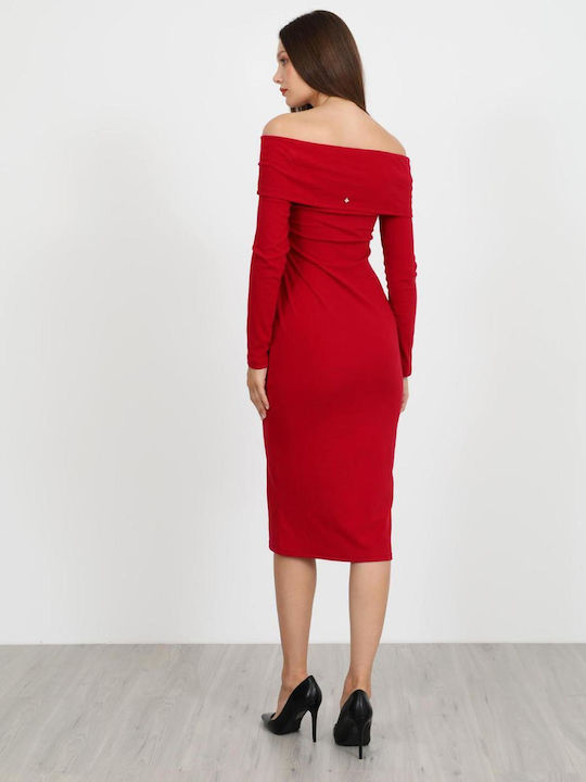 Sommer Midi Abendkleid Rote