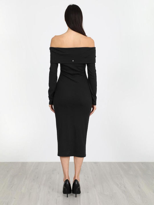 Sommer Midi Abendkleid Schwarz