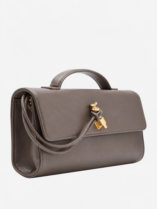 Fabric Women's Khaki Handbag