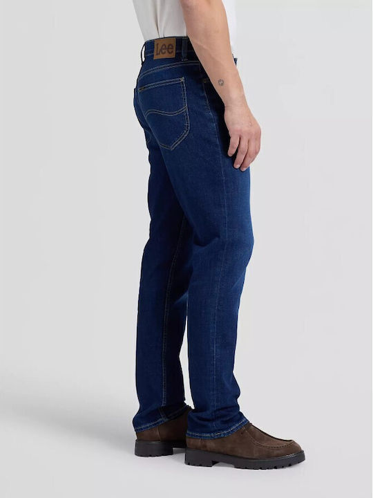 West Herren Jeanshose Regulär Gerader Schnitt Marineblaue