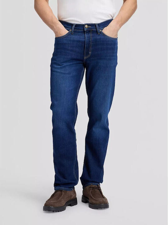 West Herren Jeanshose Regulär Gerader Schnitt Marineblaue