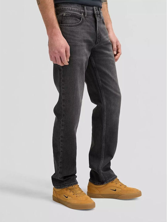 West Men's Jeans Pants Regular Straight Fit Black