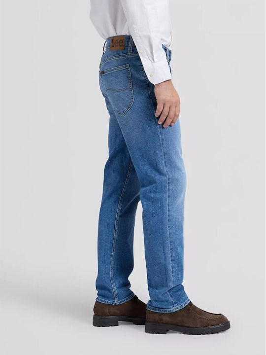 West Herren Jeanshose Regulär Gerade Fit Hellblau