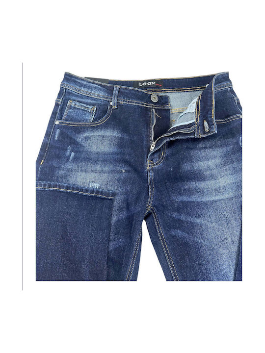 Ανδρικό Παντελόνι Τζιν Regular Straight Fit Μπλε